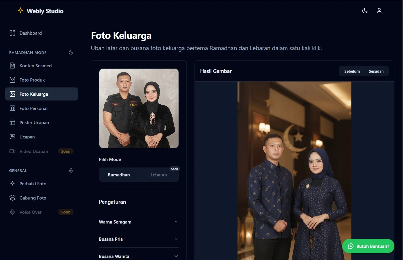 Dashboard Foto Keluarga